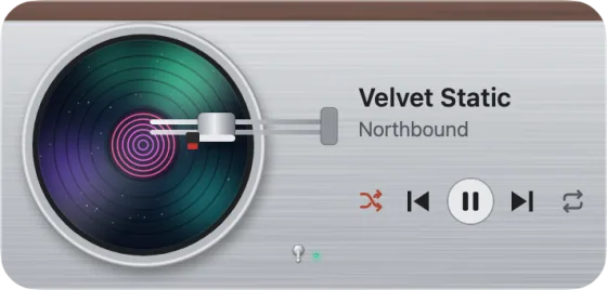 The widget as the Aurora turntable